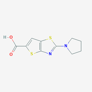 2-(Pyrrolidin-1-yl)thieno[2,3-d][1,3]thiazole-5-carboxylic acid