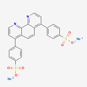 molecular formula C24H14N2Na2O6S2 B13724342 disodium;4-[7-(4-sulfonatophenyl)-1,10-phenanthrolin-4-yl]benzenesulfonate 