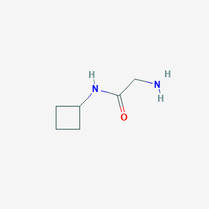 molecular formula C6H12N2O B1372436 2-amino-N-cyclobutylacetamide CAS No. 359821-39-9