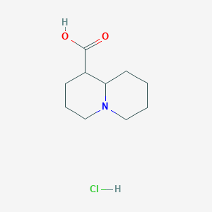 molecular formula C10H18ClNO2 B13724366 Octahydro-2H-quinolizine-1-carboxylic acid hydrochloride 