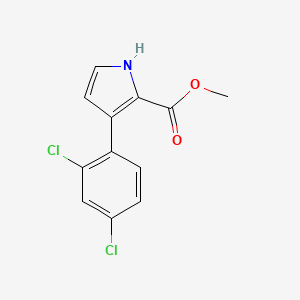 molecular formula C12H9Cl2NO2 B13724469 Methyl 3-(2,4-Dichlorophenyl)-1H-pyrrole-2-carboxylate 