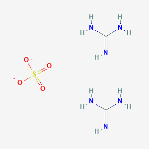 molecular formula C2H10N6O4S-2 B13724545 Guanidine;sulfate 