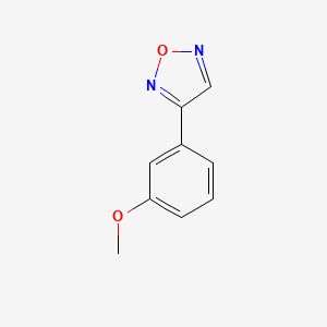 molecular formula C9H8N2O2 B13724557 3-(3-Methoxyphenyl)-1,2,5-oxadiazole 