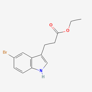 molecular formula C13H14BrNO2 B13724570 Ethyl 3-(5-Bromo-3-indolyl)propanoate 
