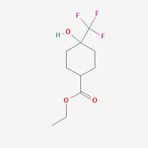 molecular formula C10H15F3O3 B13724625 Ethyl 4-hydroxy-4-(trifluoromethyl)cyclohexanecarboxylate 