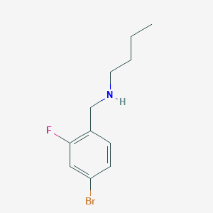 molecular formula C11H15BrFN B13724667 N-(4-Bromo-2-fluorobenzyl)butan-1-amine 