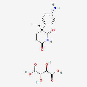 molecular formula C17H22N2O8 B13724692 R-(+)-Aminoglutethimide L-Tartrate Salt 