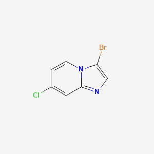 molecular formula C7H4BrClN2 B1372471 3-Bromo-7-chloroimidazo[1,2-a]pyridine CAS No. 342613-67-6