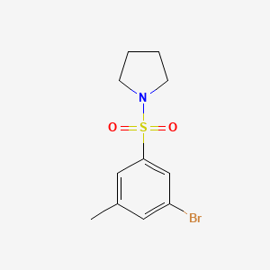 1-((3-Bromo-5-methylphenyl)sulfonyl)pyrrolidine