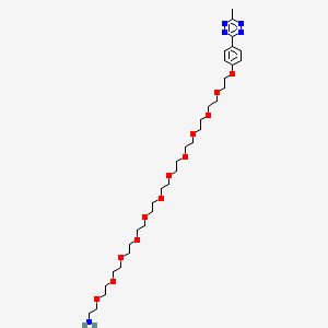 molecular formula C33H57N5O12 B13724769 Methyltetrazine-PEG12-amine HCl salt 