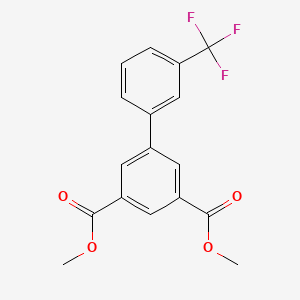 molecular formula C17H13F3O4 B13724882 Dimethyl 3'-(trifluoromethyl)biphenyl-3,5-dicarboxylate 