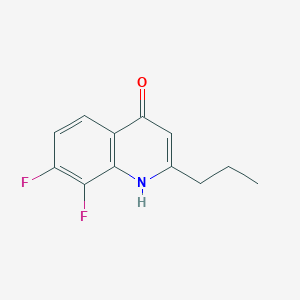 molecular formula C12H11F2NO B13724925 7,8-Difluoro-4-hydroxy-2-propylquinoline CAS No. 1189105-86-9
