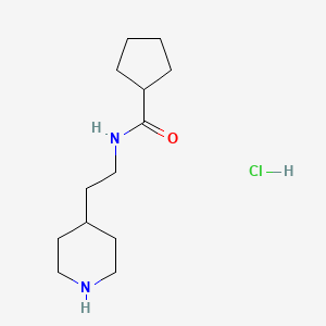 Cyclopentanecarboxylic acid (2-piperidin-4-yl-ethyl)-amide hydrochloride
