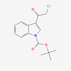 molecular formula C15H16ClNO3 B1372495 1-Boc-3-Chloroacetylindole CAS No. 916818-18-3
