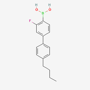 molecular formula C16H18BFO2 B1372498 (4'-Butyl-3-fluoro-[1,1'-biphenyl]-4-yl)boronic acid CAS No. 1400809-84-8