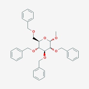 molecular formula C35H38O6 B013725 methyl 2,3,4,6-tetra-O-benzyl-alpha-D-glucopyranoside CAS No. 17791-37-6