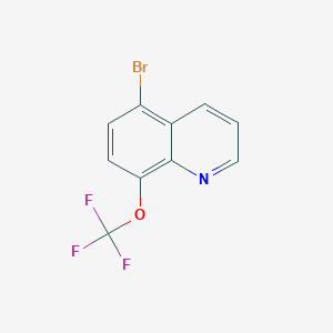 molecular formula C10H5BrF3NO B1372505 5-Bromo-8-(trifluoromethoxy)quinoline CAS No. 1065074-23-8