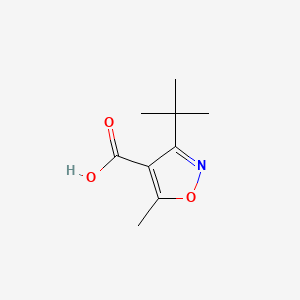 molecular formula C9H13NO3 B1372524 3-(Tert-butyl)-5-methylisoxazole-4-carboxylic acid CAS No. 90643-64-4