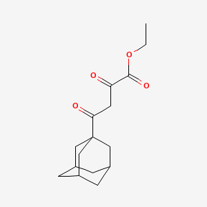 molecular formula C16H22O4 B1372538 Ethyl 4-(adamantan-1-yl)-2,4-dioxobutanoate CAS No. 847955-96-8