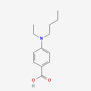 molecular formula C13H19NO2 B1372548 4-[Butyl(ethyl)amino]benzoic acid CAS No. 1020932-89-1