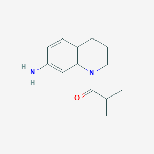 molecular formula C13H18N2O B1372569 1-Isobutyryl-1,2,3,4-tetrahydroquinolin-7-amine CAS No. 1018287-36-9