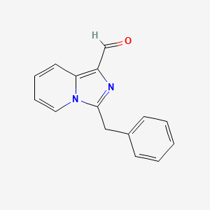 molecular formula C15H12N2O B1372576 3-Benzylimidazo[1,5-a]pyridine-1-carbaldehyde CAS No. 885276-91-5