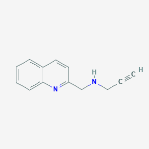 molecular formula C13H12N2 B1372577 (Prop-2-yn-1-yl)(quinolin-2-ylmethyl)amine CAS No. 1042791-56-9
