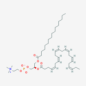 molecular formula C46H80NO8P B137258 1-Palmitoyl-2-docosahexaenoyl-sn-glycero-3-phosphocholine CAS No. 59403-54-2