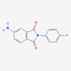 5-amino-2-(4-fluorophenyl)-2,3-dihydro-1H-isoindole-1,3-dione