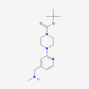 Tert-butyl 4-{4-[(methylamino)methyl]pyridin-2-yl}piperazine-1-carboxylate