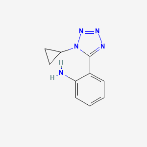 2-(1-cyclopropyl-1H-1,2,3,4-tetrazol-5-yl)aniline