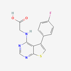 2-{[5-(4-Fluorophenyl)thieno[2,3-d]pyrimidin-4-yl]amino}acetic acid