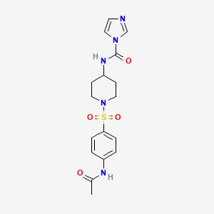 N-[1-(4-acetamidobenzenesulfonyl)piperidin-4-yl]-1H-imidazole-1-carboxamide