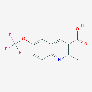 2-Methyl-6-(trifluoromethoxy)quinoline-3-carboxylic acid