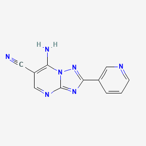 7-Amino-2-(pyridin-3-yl)[1,2,4]triazolo[1,5-a]pyrimidine-6-carbonitrile
