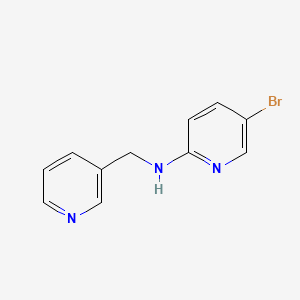 molecular formula C11H10BrN3 B1372626 5-bromo-N-(pyridin-3-ylmethyl)pyridin-2-amine CAS No. 1036505-24-4