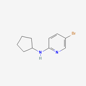 molecular formula C10H13BrN2 B1372629 5-bromo-N-cyclopentylpyridin-2-amine CAS No. 1036468-34-4