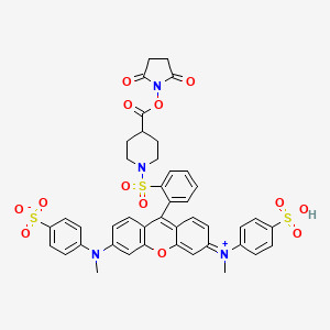 molecular formula C43H38N4O13S3 B13726311 SY-9 NHS ester 