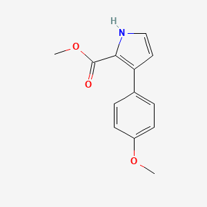 molecular formula C13H13NO3 B13726363 Methyl 3-(4-Methoxyphenyl)-1H-pyrrole-2-carboxylate 
