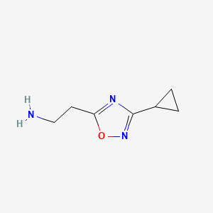 2-(3-Cyclopropyl-1,2,4-oxadiazol-5-yl)ethanamine