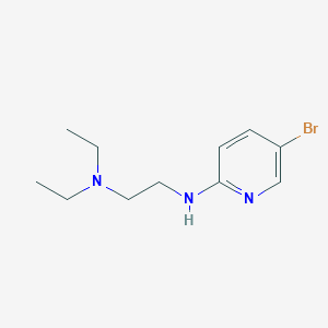 molecular formula C11H18BrN3 B1372639 {2-[(5-Bromopyridin-2-yl)amino]ethyl}diethylamine CAS No. 91250-98-5
