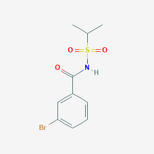molecular formula C10H12BrNO3S B13726441 3-Bromo-N-(isopropylsulfonyl)benzamide 
