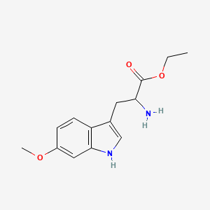 molecular formula C14H18N2O3 B13726463 Ethyl 2-Amino-3-(6-methoxy-3-indolyl)propanoate 