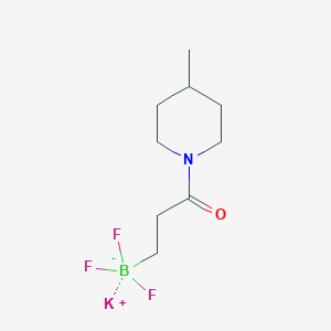 molecular formula C9H16BF3KNO B13726476 Potassium trifluoro(3-(4-methylpiperidin-1-yl)-3-oxopropyl)borate 