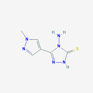 4-Amino-5-(1-methyl-1H-pyrazol-4-yl)-4H-1,2,4-triazole-3-thiol