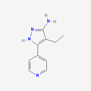 4-ethyl-3-(pyridin-4-yl)-1H-pyrazol-5-amine