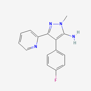 4-(4-fluorophenyl)-1-methyl-3-(pyridin-2-yl)-1H-pyrazol-5-amine
