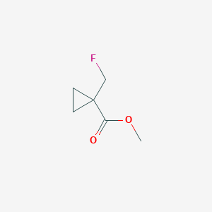 molecular formula C6H9FO2 B13726593 Methyl 1-(fluoromethyl)cyclopropanecarboxylate 