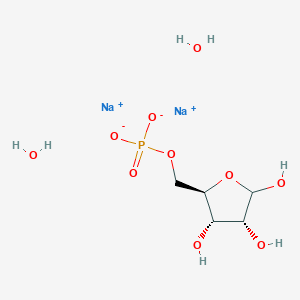 molecular formula C5H13Na2O10P B13726594 Sodium 5-O-phosphonato-D-ribofuranose hydrate 