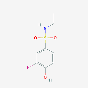 molecular formula C8H10FNO3S B13726630 N-Ethyl-3-fluoro-4-hydroxybenzenesulfonamide 